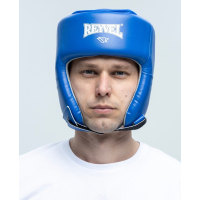 Шлем боксёрский открытый Reyvel, цвет синий